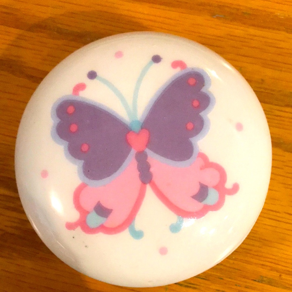 Vintage Butterfly Design Ceramic ring dish